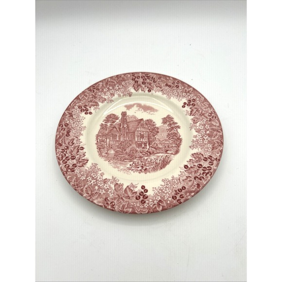 Wedgwood Other - Wedgwood Huddington Court Plate 8" Pink Toile Queens Ware Romantic England Decor
